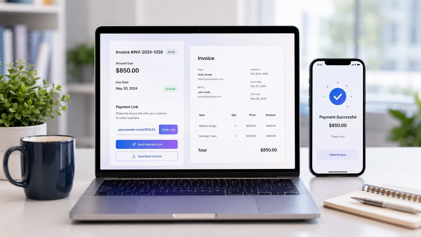 How to Use Payment Links for Invoices and Quotes