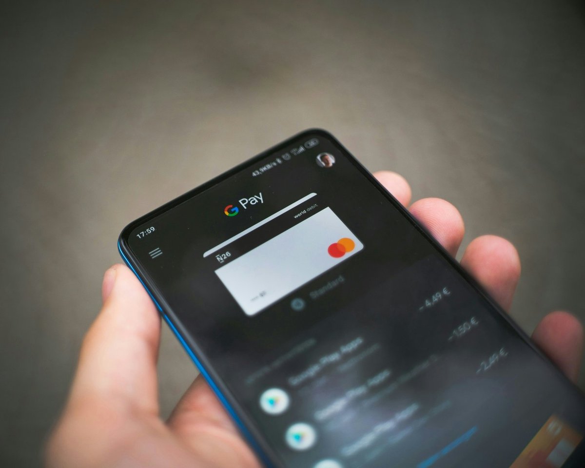 smartphone screen with security and payment apps