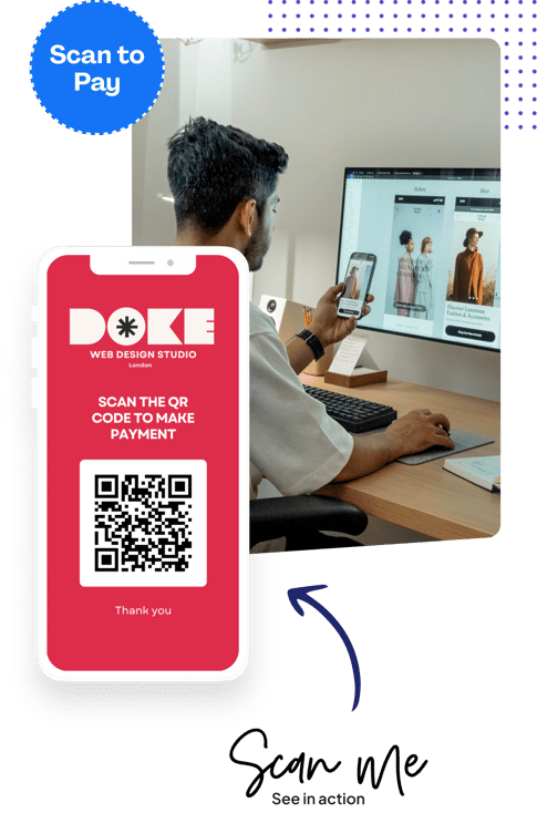 Pay using QR code in person
