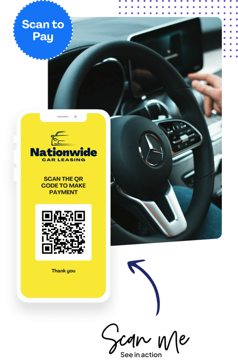Pay using QR code in person