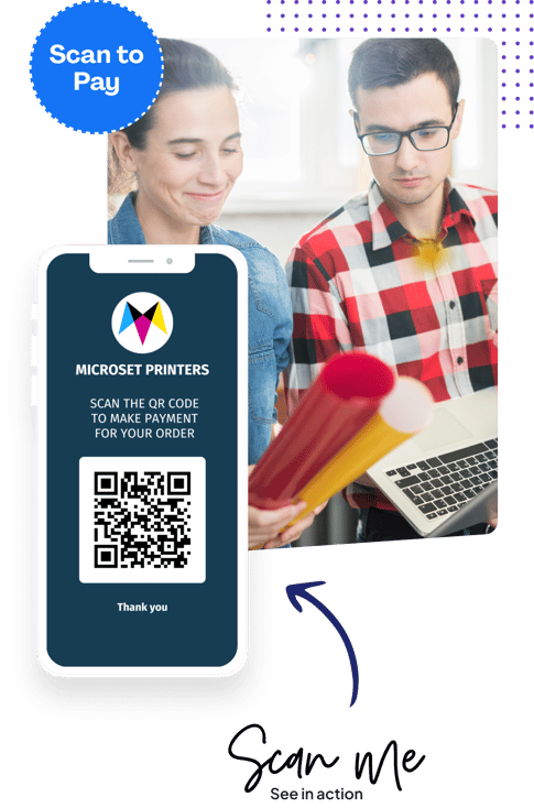 Pay using QR code in person