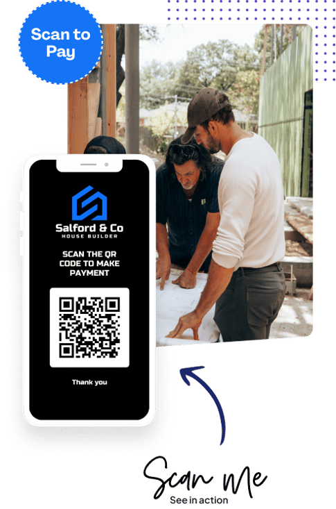 Pay using QR code in person
