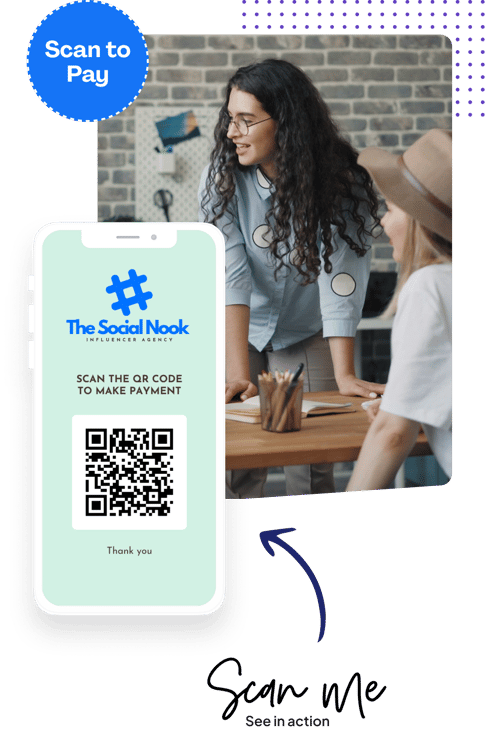 Pay using QR code in person