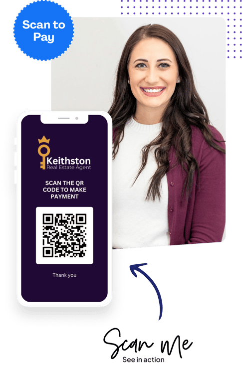 Pay using QR code in person