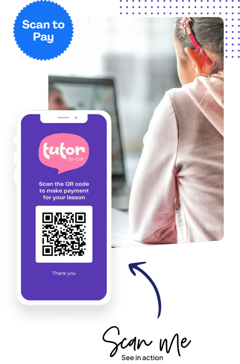 Pay using QR code in person