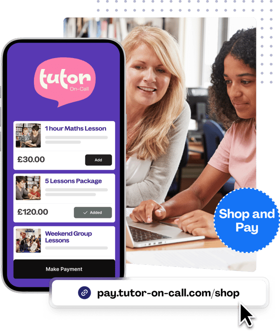 Micro e-commerce for your tutoring business.
