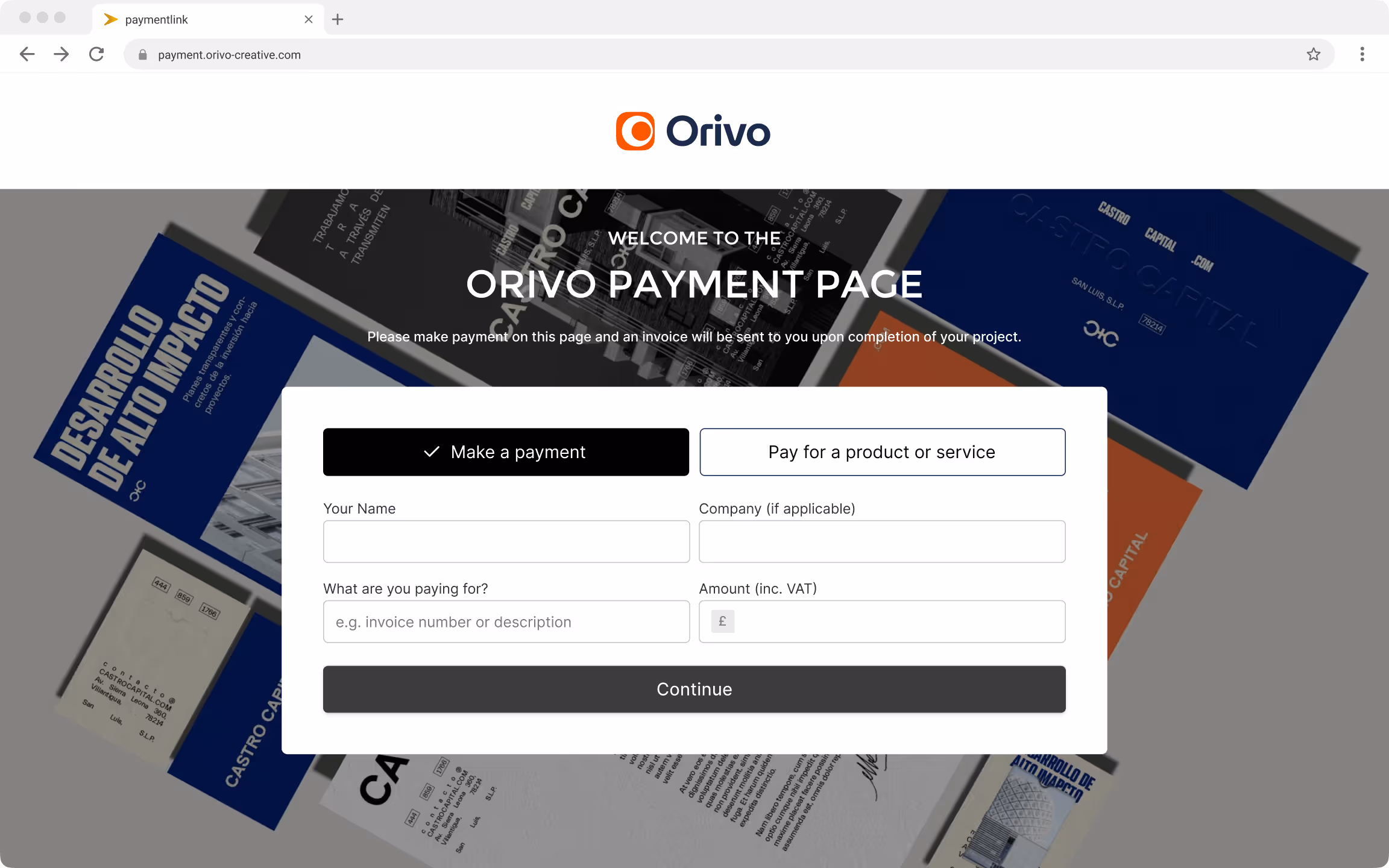payment-page-orivo