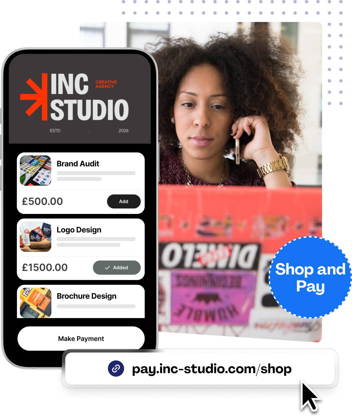 Micro e-commerce landing page - Your online shop