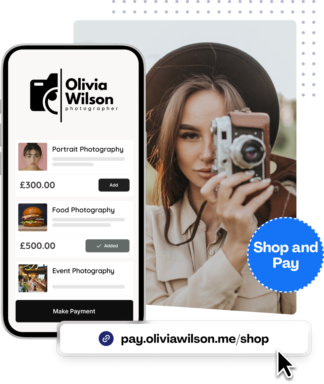 Micro e-commerce landing page Your online shop
